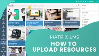 How to upload resources in MATRIX LMS