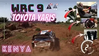 WRC 9 Toyota Yaris  - Thrustmaster T300RS Safari Kenya Rally