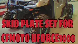 Установка защиты днища CFMOTO U10 40.3980 -- Skid plate set installation CFMOTO UFORCE1000 40.3980