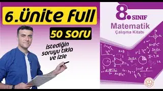 8.sınıf Çalışma Kitabı Matematik 6.Ünite Full Çözümleri LGS