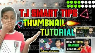 how to make thumbnail like tj smart tips | how to make professional thumbnails for youtube videos |