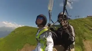 Парапланеризм  в Сочи  Красная Поляна, Роза Хутор 2300 м.