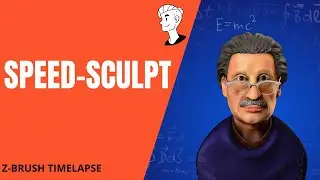 Einstein|| Zbrush|| Speed Sculpt || Digital art