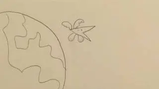 Flying cheeses bird