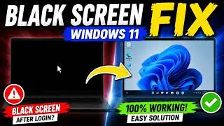 How To Fix Windows 11 Black Screen After Login (100% Working)