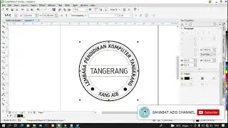 MEMBUAT STAMPEL COREL DRAW