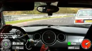 Mini Cooper S JCW GP - Harry's LapTimer Pro - Nordschleife BTG
