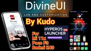 Kudo DIVINE UI 2.0 ALIOTH OS1.0.4.0 UMCCNXM A14 Hybrid for Poco F3 Mi 11x Redmi K40