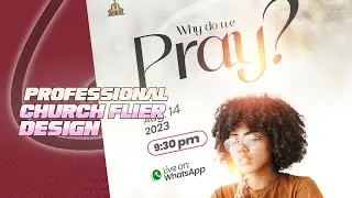 Professional Church flier design in Pixellab