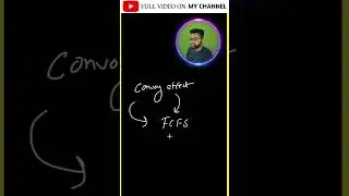 Convoy Effect explained in 30 second | #fcfs #operatingsystem #cseexam #gatecse #engineering #cse
