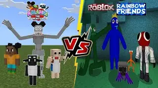 Amanda the Adventurer VS Roblox Rainbow Friends [Minecraft PE]