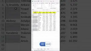 Excel’de Boşluk Doldurma #shorts