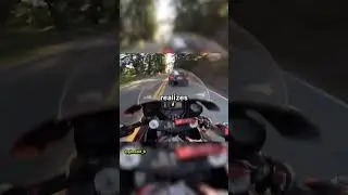 When Biker Realizes Cars Are Faster