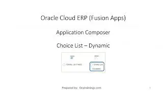 Application Composer - Choice List - Fixed, Dynamic - 01