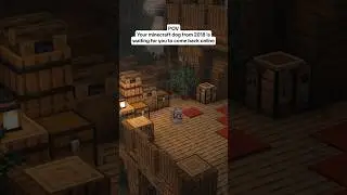 Your minecraft dog is waiting for you…