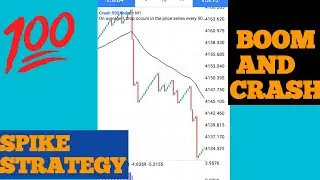 Boom and Crash spike machine indicator strategy, $10 to $100 in 2minutes