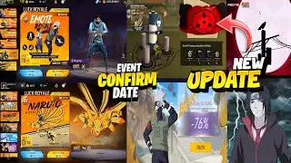 Naruto emote royale 🥳🔥| Itachi bundle confirm ! Kakashi bundle event | Skywing royale free fire