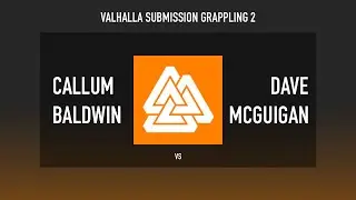Valhalla Submission Grappling 2 - Callum Baldwin vs Dave McGuigan