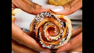 Easy Baked Apple Roses with Walnut Crust