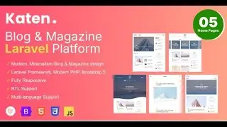 Katen - Blog & Magazine Laravel Script By archielite