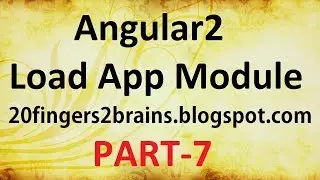 Angular 2 - Load App module