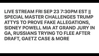 LIVE STREAM FRI SEP 23 7:30PM EST