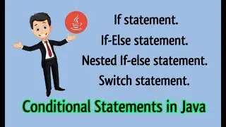 Conditional Statements| Switch Statement Java| Java if-else, string == java