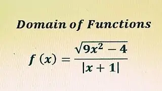 How to find domain of functions _ Quotient of square root function and modulus function.