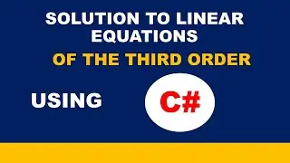 How to program Linear equation of the third order in C# using Object-Oriented Programming