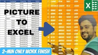 How to Convert Picture to Excel Bangla Tutorial