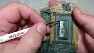 How to paint a Warcry Corpsewrack Mausoleum/ Sigmarite Mausoleum/ Garden of Morr : Bases