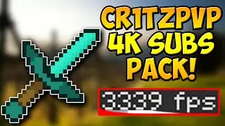 Minecraft PvP Texture Pack - Cr1tzPvP 4k Subs Edit Resource Pack FPS BOOST NO LAG 1.10 1.9 1.8 1.7