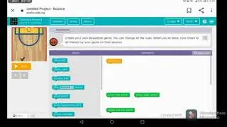 Bounce ball game in code.org (easy and simple)