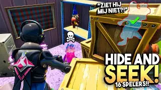 *PLANE CRASH* HIDE AND SEEK met 16 SPELERS in Fortnite! ✈️