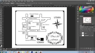 cara membuat denah lokasi undangan dengan photoshop