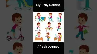 My Daily Routıne in English|Afresh Journey|English practice|#english #spokenenglish #shots  #shorts