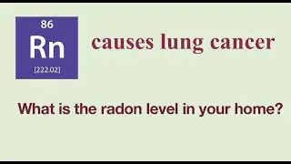 Indoor Radon causes lung cancer, What is the radon level in your home?