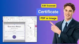 How to Edit Certificate in PDF or Image - Edit Scanned Certificate | Step-by-Step Guide