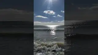 Черное море 22 февраля 2023 года лучи солнца на воде как в зеркале