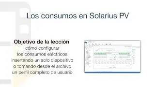 Tutorial de Solarius PV - Los consumos en Solarius PV - ACCA Software