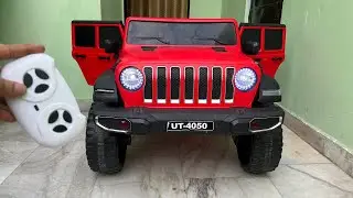RC Jeep Wrangler Rubicon Unboxing & Testing | 4WD 2.4Ghz Radio Control Ride on Jeep | Shamshad Maker