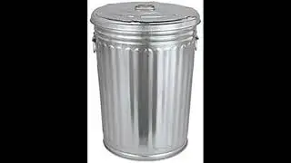 Metal trash can hit sound effect ASMR