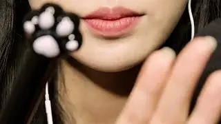 ASMR 오늘은 냥발로 쓰담쓰담 문질문질 재워줄게요🐈🖤 스르륵 눈을 감아라! 시각적 팅글🐾