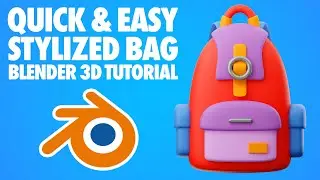 Blender 3D Stylized Bag Modeling Tutorial - Quick and Easy - Blender 3D Tutorial