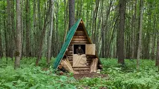 The original DOOR to my MINI CABIN! Improved the floor!