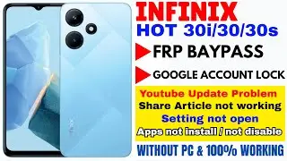 Infinix Hot 30i/30/30s Frp Baypass !!google account unlock !! New trick 2026 method !!