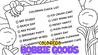 PINTANDO BOBBIE GOODS | DIAS QUENTES | CORES ESPECIAIS | PAG DE ABERTURA E LISTA DE PINTURA
