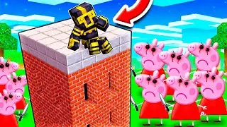 CONSTRUYE PARA SOBREVIVIR A PEPPA PIG .EXE EN MINECRAFT 😱