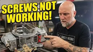 Holley Carburetor TOO RICH at IDLE - Idle Mixture Screws NOT Working!