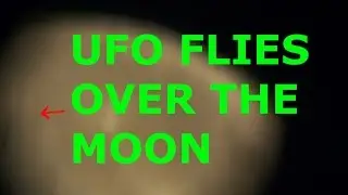 UFO Flies Over The Moon